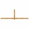 Ekena Millwork Eugene Rough Sawn Timber Gable Bracket, Western Red Cedar, 108"W x 36"H x 2"D x 4"F, 8/12 Pitch GBW108X36X0204EUG00RWR - alternate 1